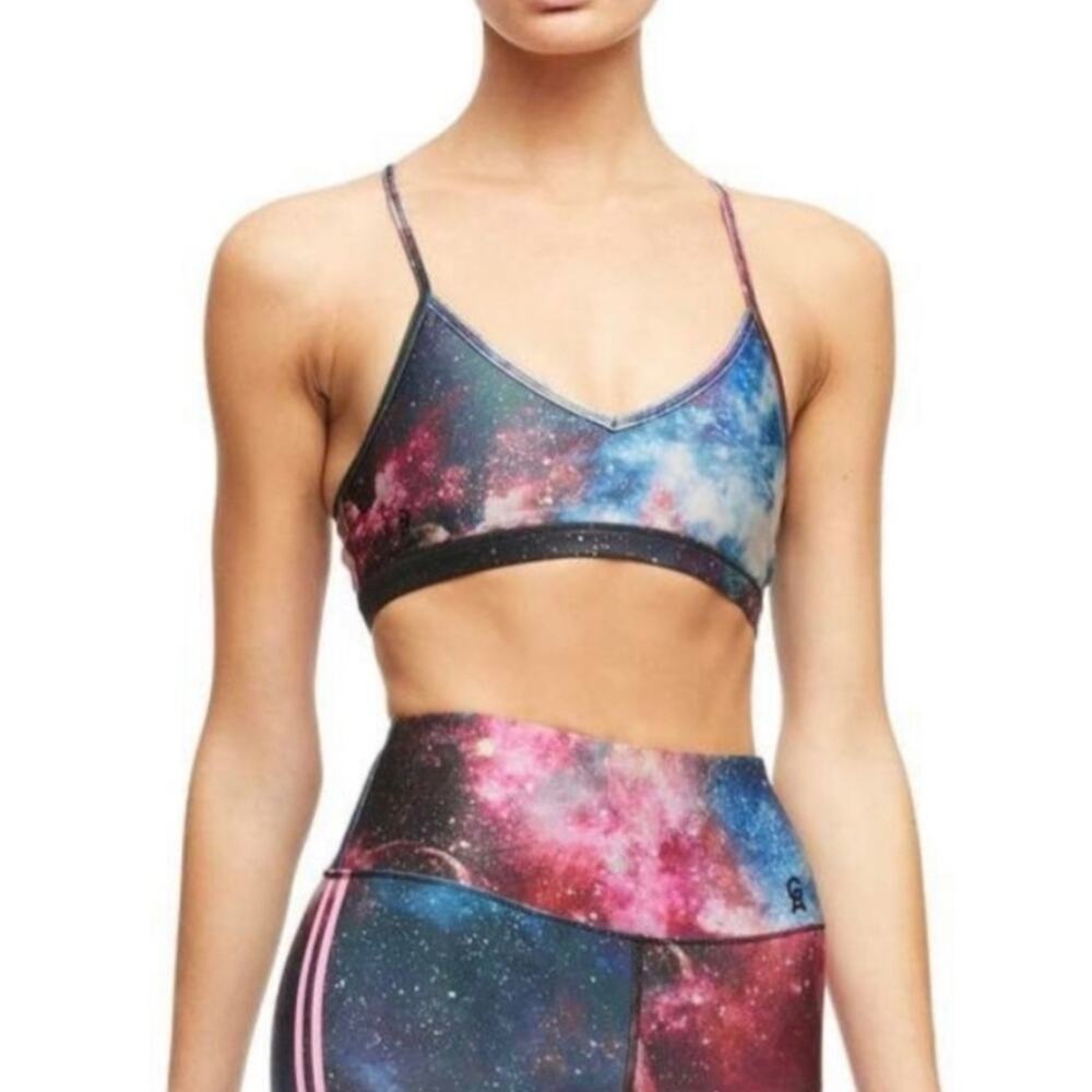 Good American Galaxy print sports bra‎ Sz 2